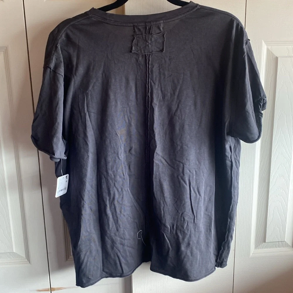 Free People NWT Nina Oversized Crewneck Short Sleeve 100% Cotton T-Shirt small - Picture 7 of 15